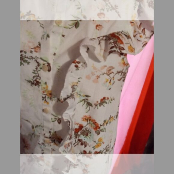 La Via Rebecca Taylor Floral Ruffle Blouse - Picture 3 of 7